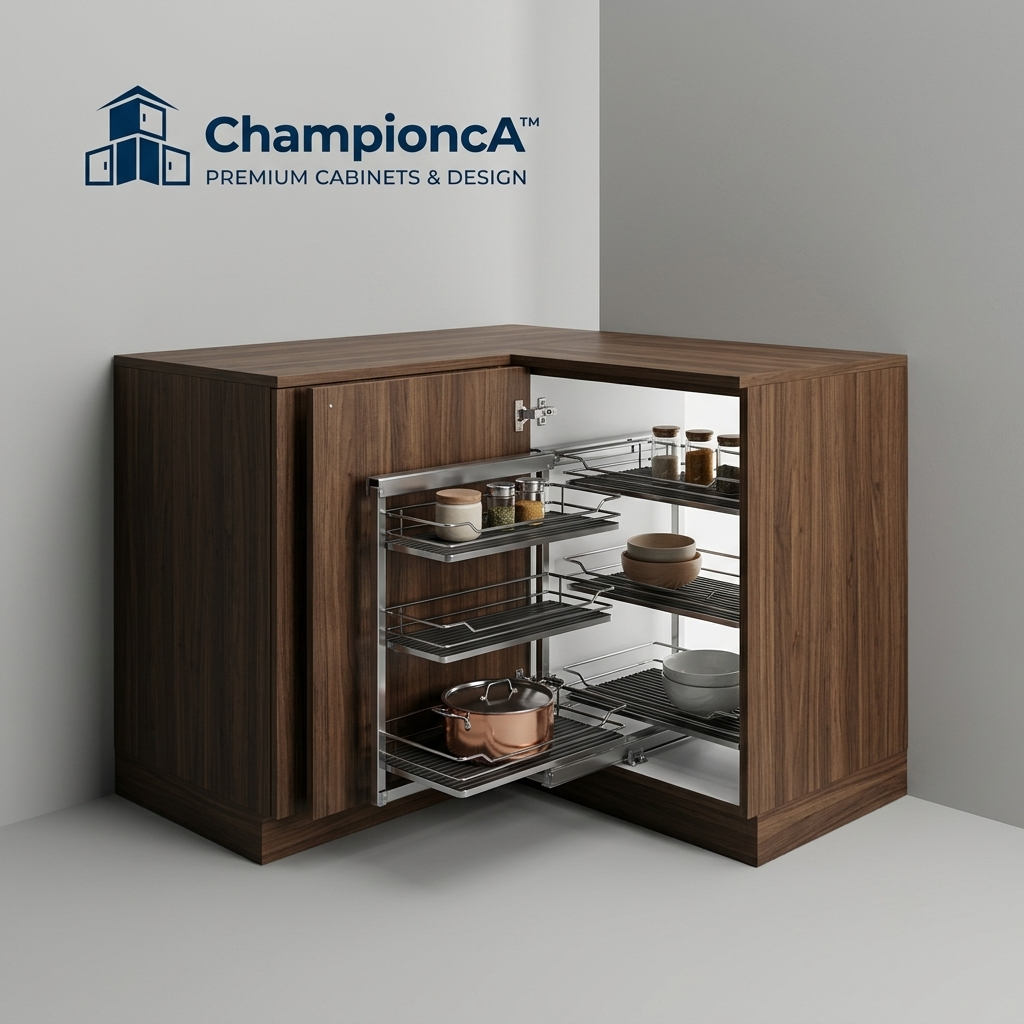 Championca™ Corner Pull-Out Storage Cabinet