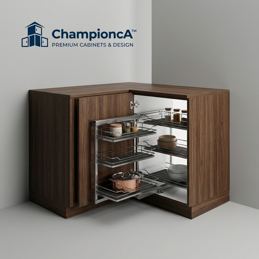 Championca™ Corner Pull-Out Storage Cabinet